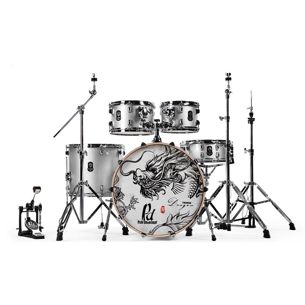 PlayDrumsBoy 5-piece Drum Kit Bundle Dragon