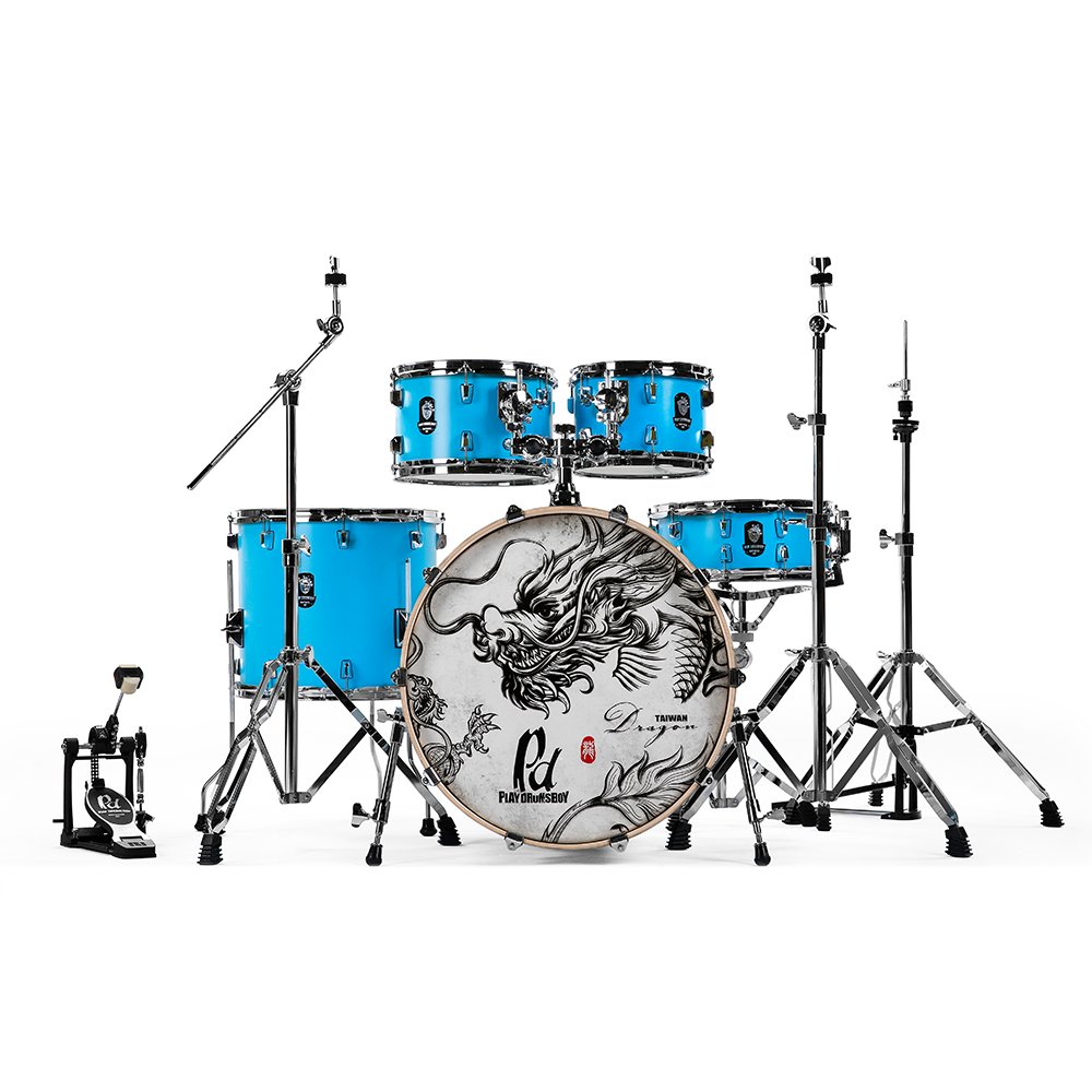 PlayDrumsBoy 5-piece Drum Kit Bundle Dragon