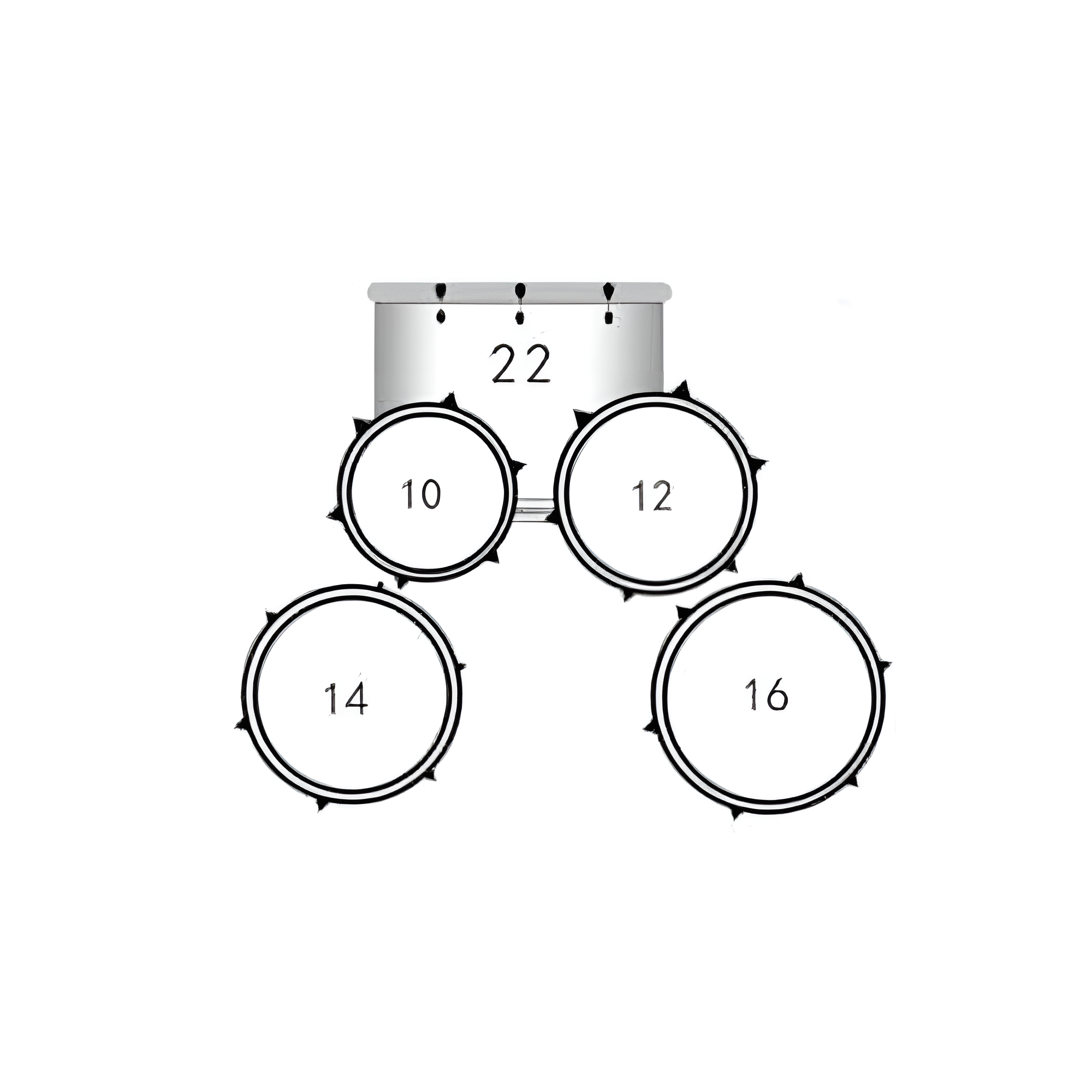 PlayDrumsBoy 5-piece Drum Kit Bundle Dragon