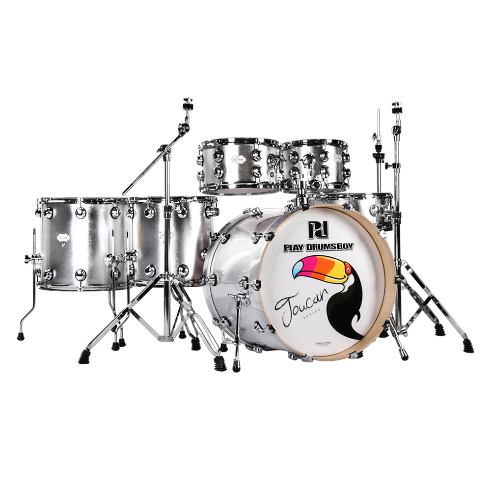 PlayDrumsBoy 6-piece Drum Set Toucan