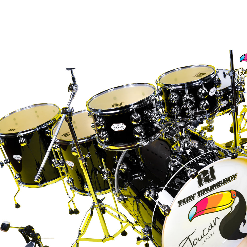 PlayDrumsBoy 6-piece Drum Set Toucan