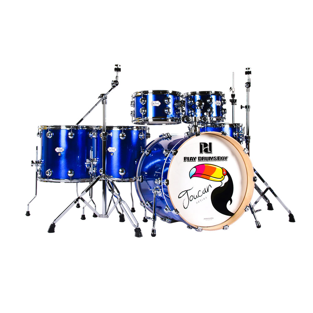 PlayDrumsBoy 6-piece Drum Set Toucan