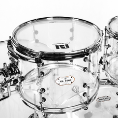 PlayDrumsBoy Acrylic 5-piece Shell Pack-Clear Acrylic