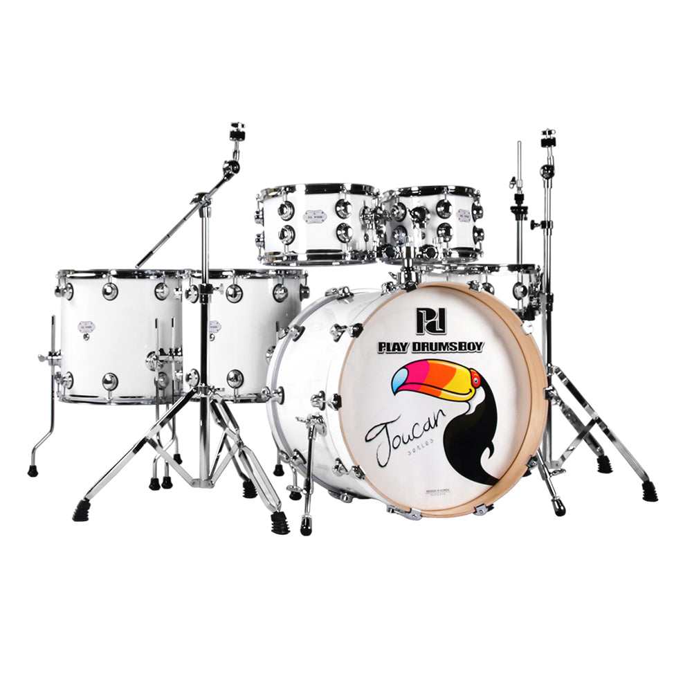 PlayDrumsBoy 6-piece Drum Set Toucan