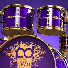 PlayDrumsBoy Limited Edition Mr Wood  Acoustic Drum Kits