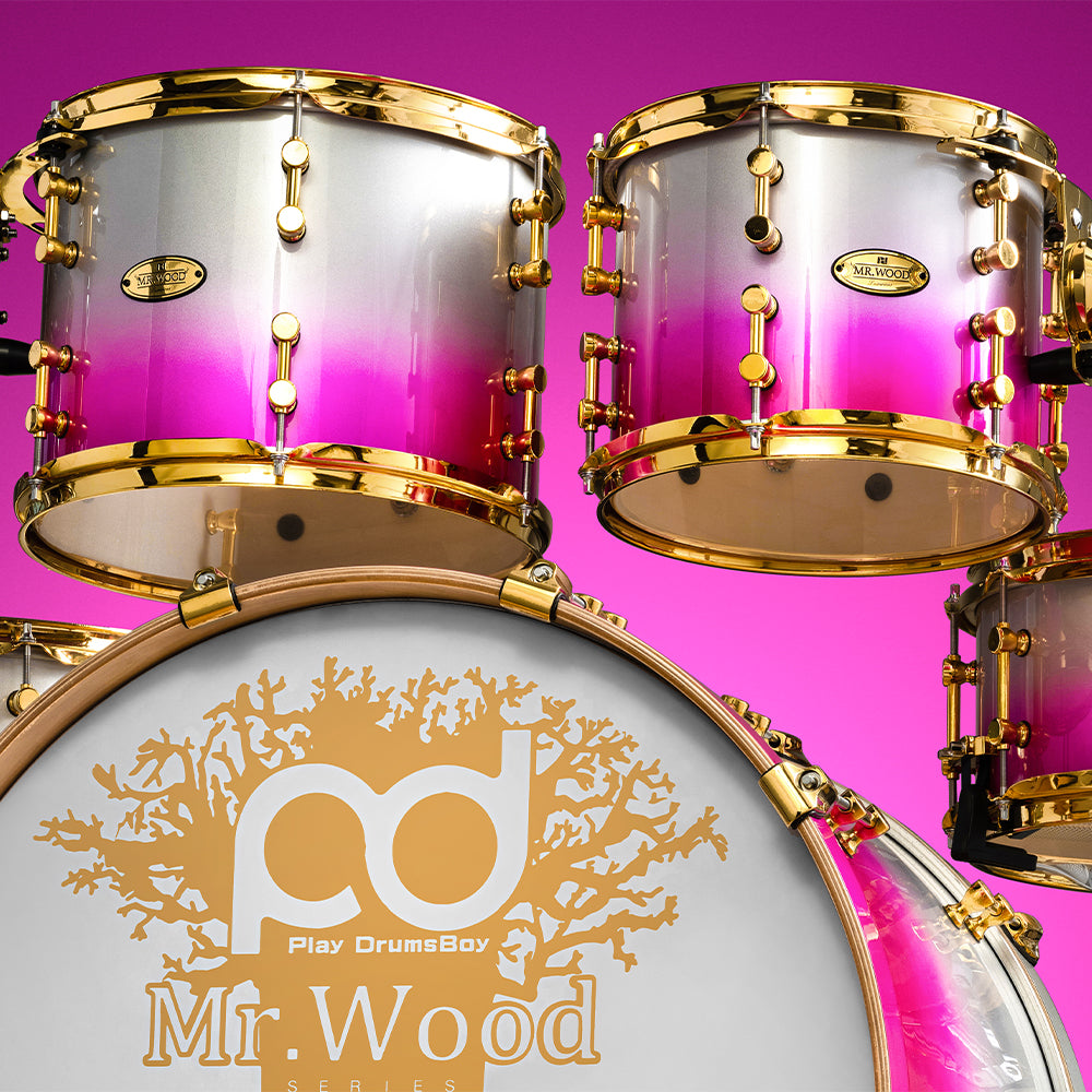 PlayDrumsBoy Limited Edition Mr Wood  Acoustic Drum Kits