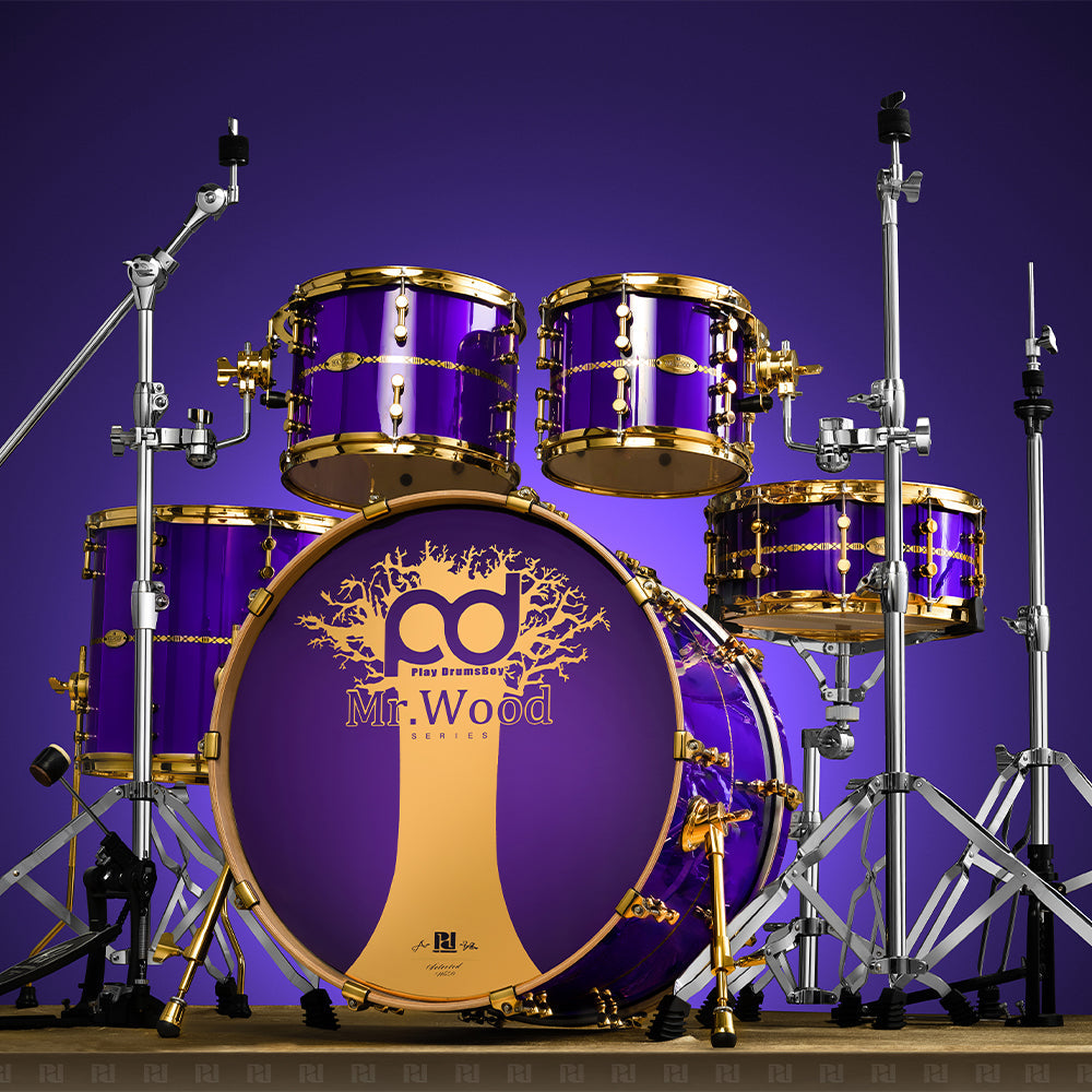 PlayDrumsBoy Limited Edition Mr Wood  Acoustic Drum Kits