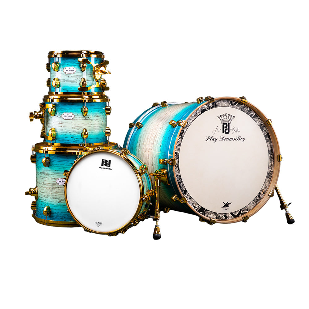 PlayDrumsBoy 5-Piece Drum Set Bundle XF